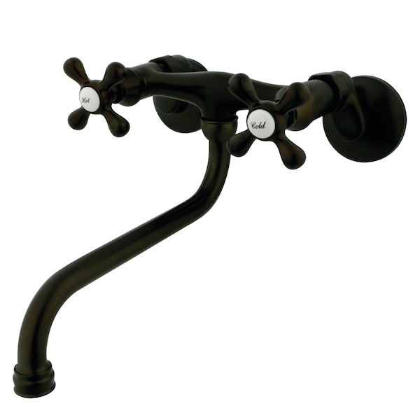 KS215ORB Adjustable Center Wall Mount Bathroom Faucet